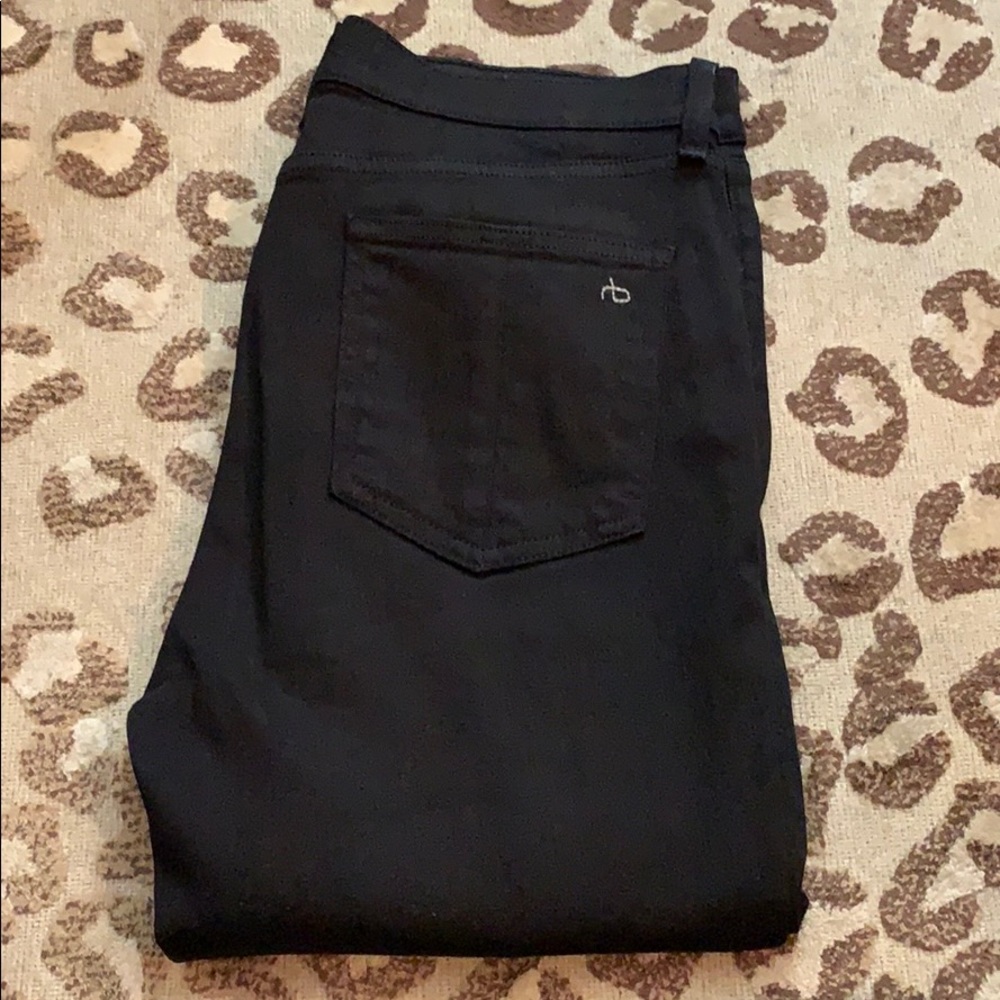 Black rag & bone jean with front slit